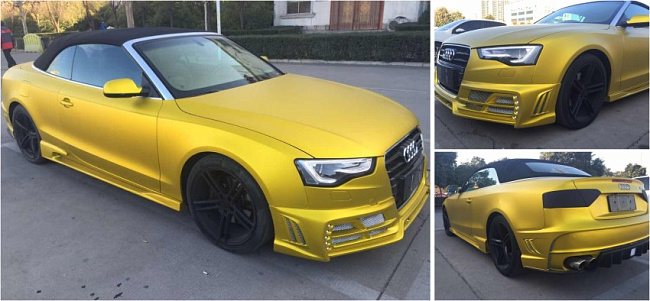 картинка Матовый хром Carbins USA золотой (1.52м х 18м) магазин  StreetTuning 