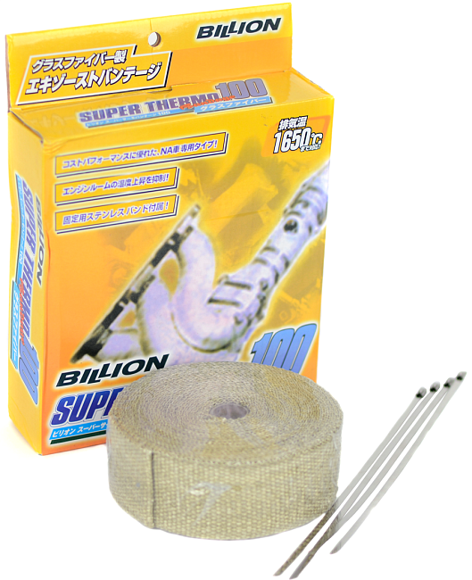 картинка Термолента для выпускного коллектора Billion 1650 градусов магазин  StreetTuning 