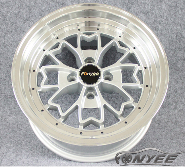 картинка Новые диски Fonyee 552 R15 4X100 ET20 J8 серебро + полированная полка магазин  StreetTuning 