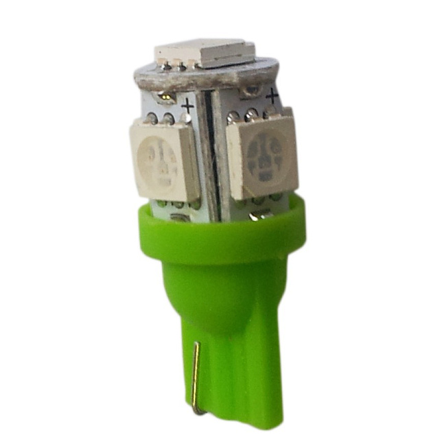 картинка Светодиодная лампа T10 - 5D, зеленого цвета магазин  StreetTuning 