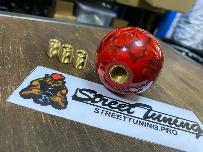 картинка Ручка переключения передач, микс красный + синий + черный JDM магазин  StreetTuning 