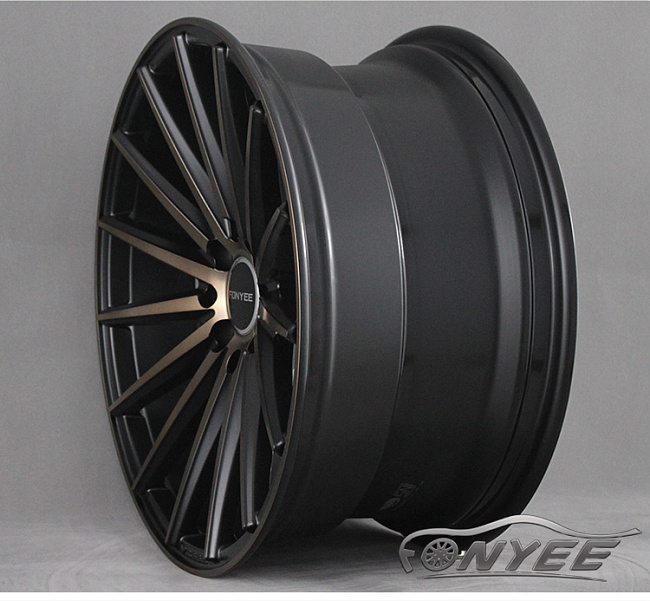картинка Новые диски Vossen VFS2 Replica R17 4X114,3/4X100 ET42 J7,5 черный глянец + красный магазин  StreetTuning 