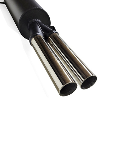 картинка Глушитель с раздвоенной насадкой нерж ВАЗ 2101-07 "Комфорт" DK PRO магазин  StreetTuning 