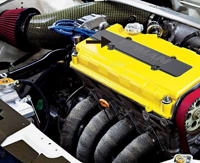 картинка Крышка свечей зажигания Epman для Honda , черная магазин  StreetTuning 