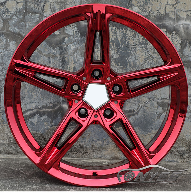 картинка Новые диски AC schnitzer AC1 R18 5X120 ET35 J8 красный хром магазин  StreetTuning 