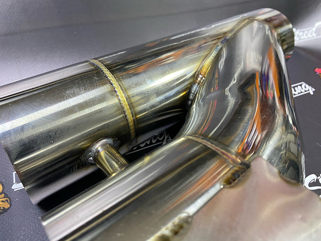 картинка Заслонка выхлопная с электроприводом 76 мм магазин  StreetTuning 