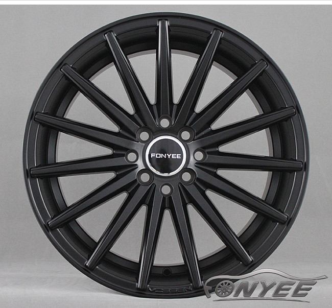 картинка Новые диски Vossen VFS2 Replica R17 4X100/4X114,3 ET35 J8,5 черный мат магазин  StreetTuning 
