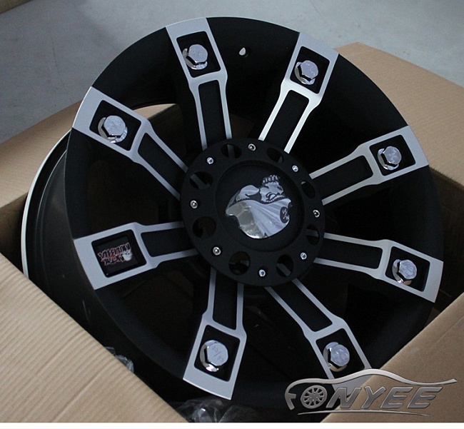 картинка Новые диски Metal Mulisha Series 13 R20 6X135-6X139,7 ET0 J9 черный мат + серебро магазин  StreetTuning 