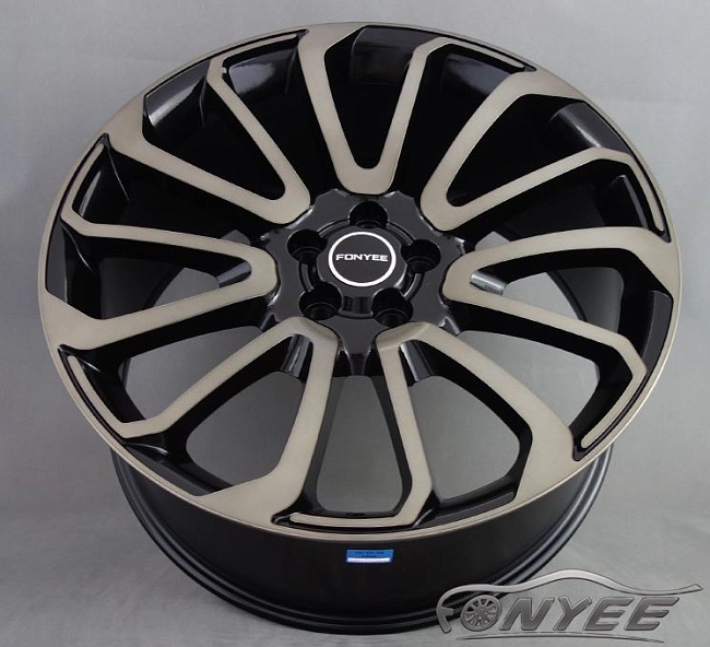 картинка Новые диски Range Rover Autobiography Wheels HSE Sport R22 5x120 ET45 J10 черный глянец + серебро с оттенком бронзы магазин  StreetTuning 