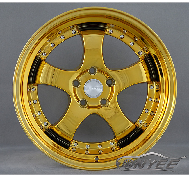 картинка Новые диски JNC 017 R18 5X114,3 ET25 J9,5 хром золото магазин  StreetTuning 