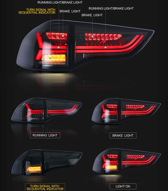 картинка Задние фары для Mitsubishi Pajero sport 2010-2014 г магазин  StreetTuning 