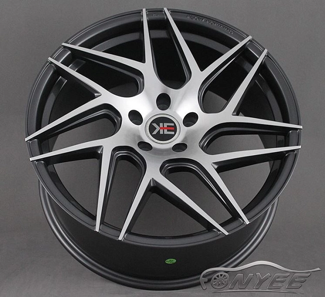 картинка Новые диски KE Flow Forming модель 6 R19 5X112 ET35 J9 темно-серые + серебро магазин  StreetTuning 