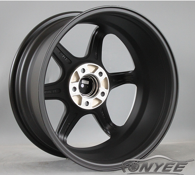 картинка Новые диски Rays TE37 R18 5X112 ET35 J9 черные матовые + хром полка магазин  StreetTuning 