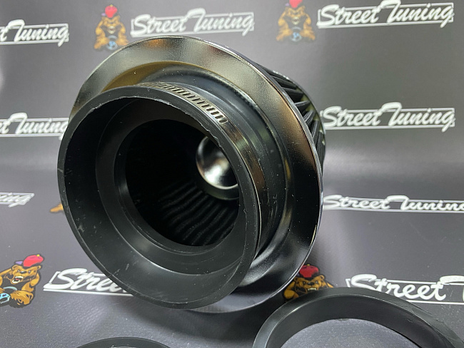 картинка Воздушный фильтр нулевого сопротивления со съемными фланцами 76/89/100 магазин  StreetTuning 