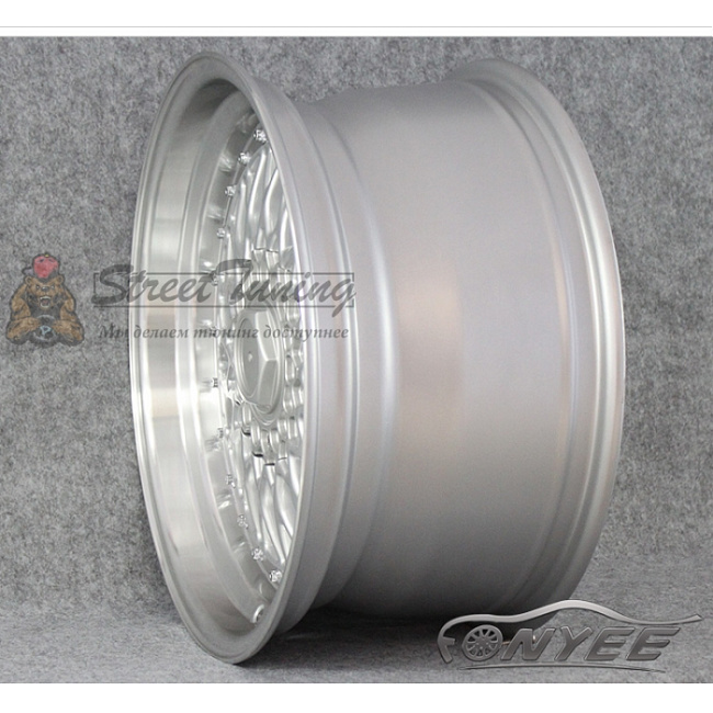 картинка Новые диски BBS RS R14 4X100/108 ET15 J7 серебро + полированная полка магазин  StreetTuning 