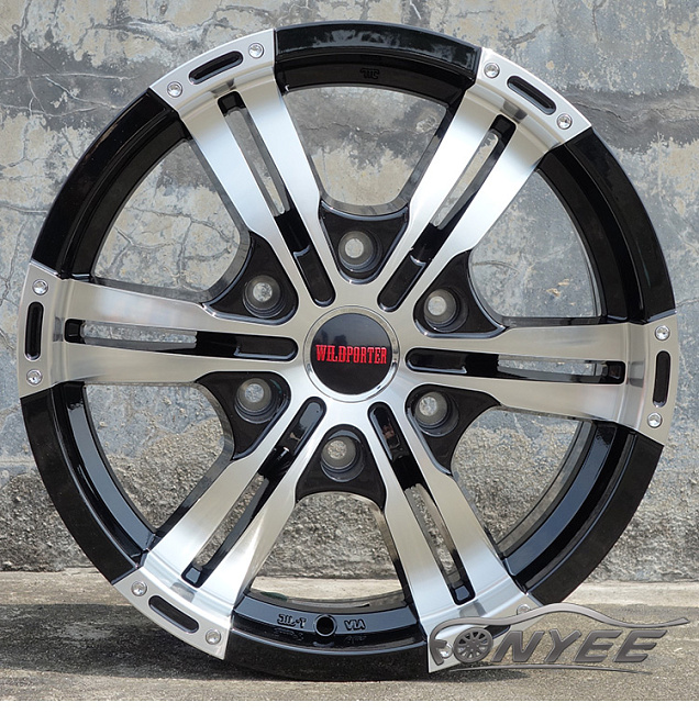 картинка Новые диски WILDPORTER CROSS SIX R16 J6,5 ET38 6x139,7 черный глянец + серебро магазин  StreetTuning 