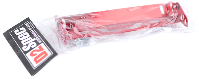 картинка Крепеж номерной рамки под углом TRD Style, цвет красный магазин  StreetTuning 