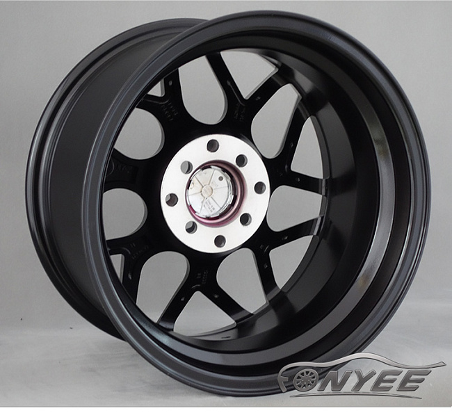 картинка Новые диски Vossen VPS-315T R15 4X100/4X114,3 ET25 J8 черный + красный магазин  StreetTuning 