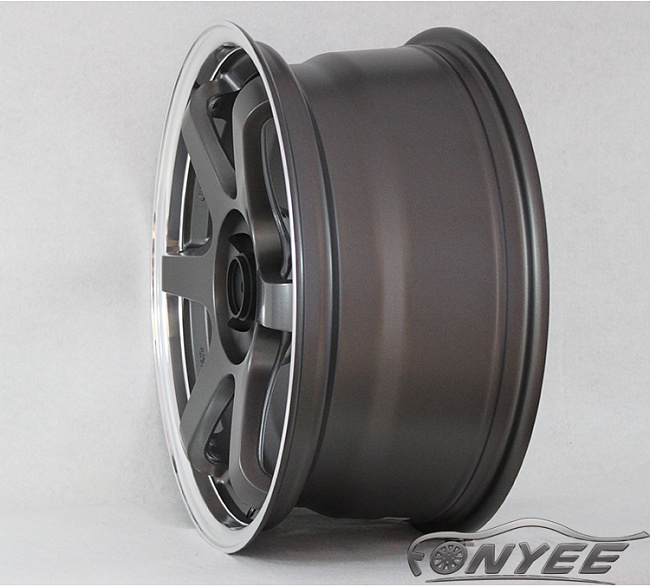 картинка Новые диски Rays TE37 R18 5X112 ET35 J9 серые матовые + хром полка магазин  StreetTuning 