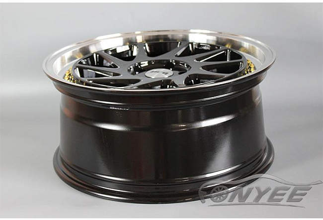 картинка Новые диски DFD (zedd SLT) R18 J8 ET35 5x112 черные с полированной полкой магазин  StreetTuning 