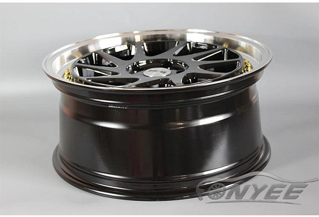 картинка Новые диски DFD (zedd SLT) R18 J8 ET35 5x112 черные с полированной полкой магазин  StreetTuning 