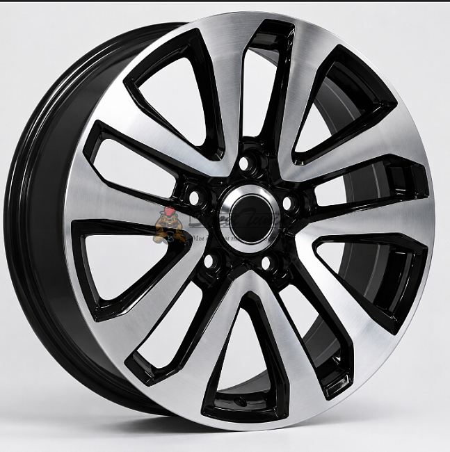 картинка Диски  Replay TY236 R20 J8,5 ET58 5X150 black + polished магазин  StreetTuning 