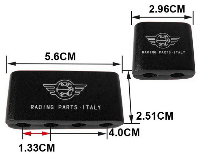 картинка Разделитель высоковольтных проводов на 4 шт двойной Epman, черный магазин  StreetTuning 