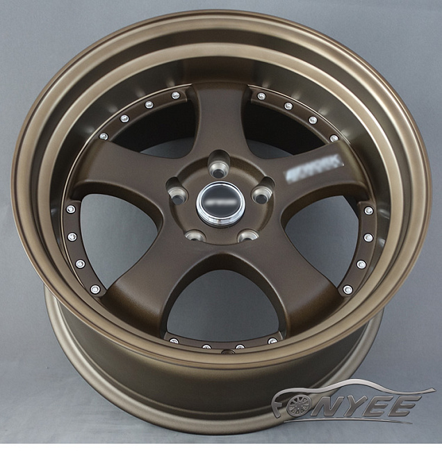 картинка Новые диски JNC 017 R18 5X114,3 ET25 J8,5 бронза + полированная полка золото магазин  StreetTuning 