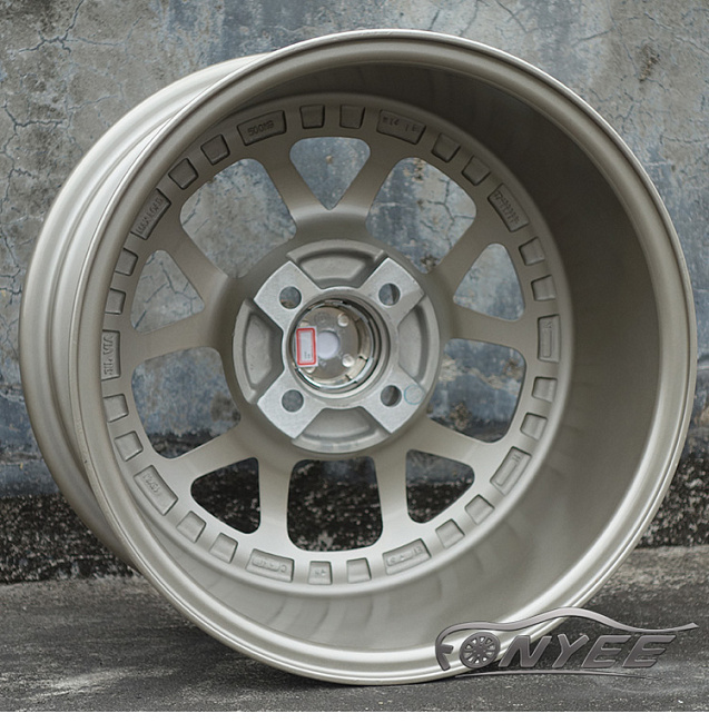 картинка Новые диски Fonyee R15 4x100 ET15 J8 серый + полированная полка магазин  StreetTuning 