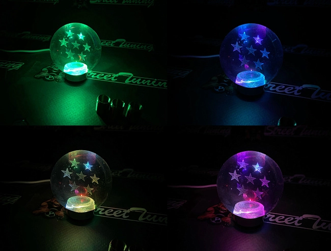 картинка Ручка кпп BALL (ШАР), с подсветкой JDM магазин  StreetTuning 