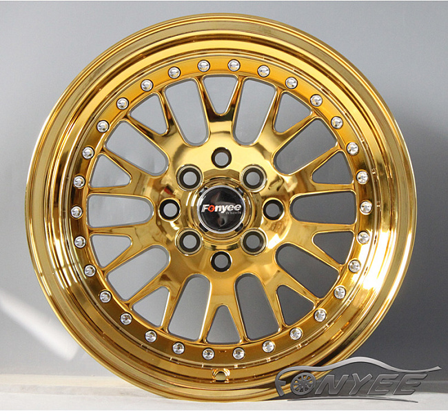 картинка Новые диски ESM 007 R15 4x100 ET25 J8 хром золото магазин  StreetTuning 