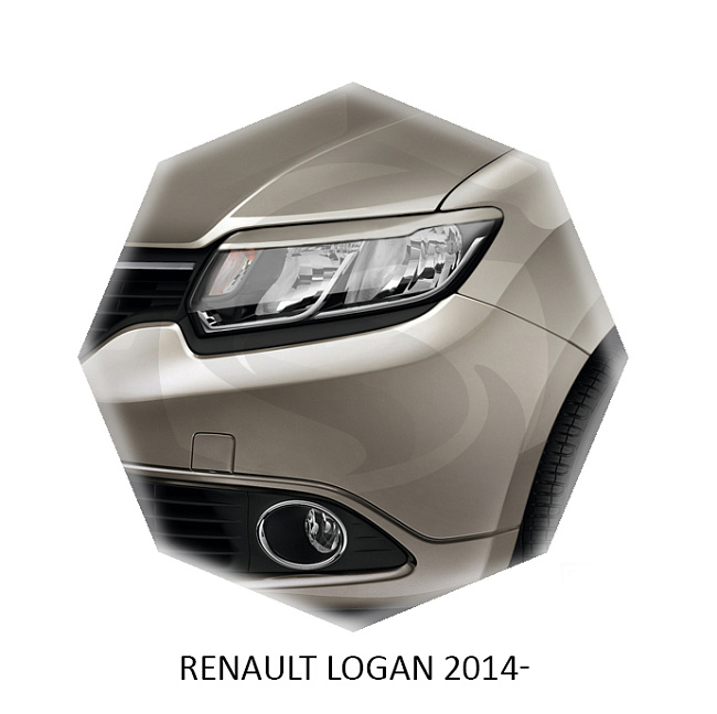 картинка Реснички на фары для  RENAULT LOGAN 2013г- магазин  StreetTuning 