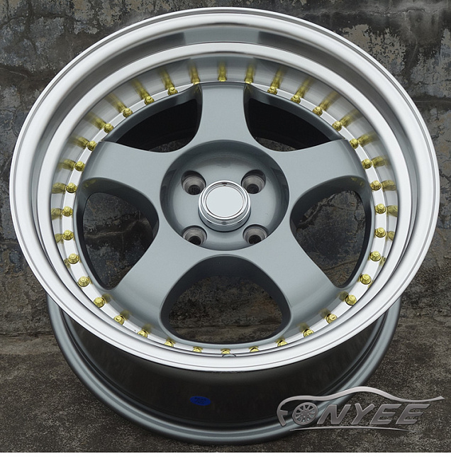 картинка Новые диски WORK Meister S1 R17 4х100 J9 ET20 серые + полированная полка магазин  StreetTuning 