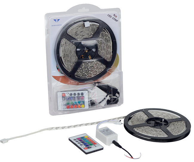 картинка Светодиодная RGB лента с пультом управления, 5050-60-RGB магазин  StreetTuning 