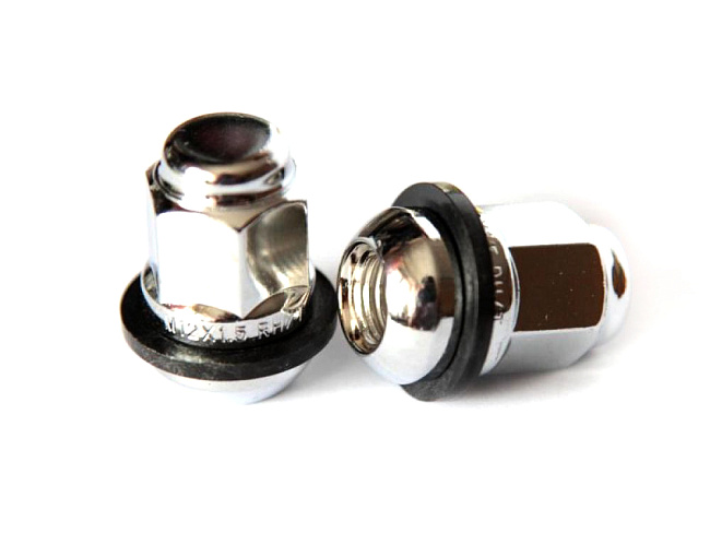 картинка Гайка Starleks 12x1.5, сфера, H-33 мм, пласт кольцо 19 мм, закрытая магазин  StreetTuning 