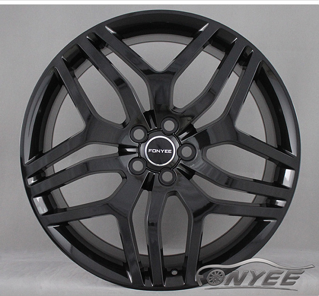 картинка Новые диски Range Rover Evoque Wheels R20 5x108 ET45 J8,5 черный глянец магазин  StreetTuning 