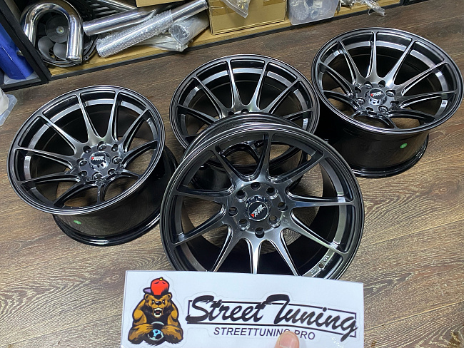 картинка Новые диски XXR 527 R15 J8.25 ET0 4X100/4X114.3 Hyper Black магазин  StreetTuning 