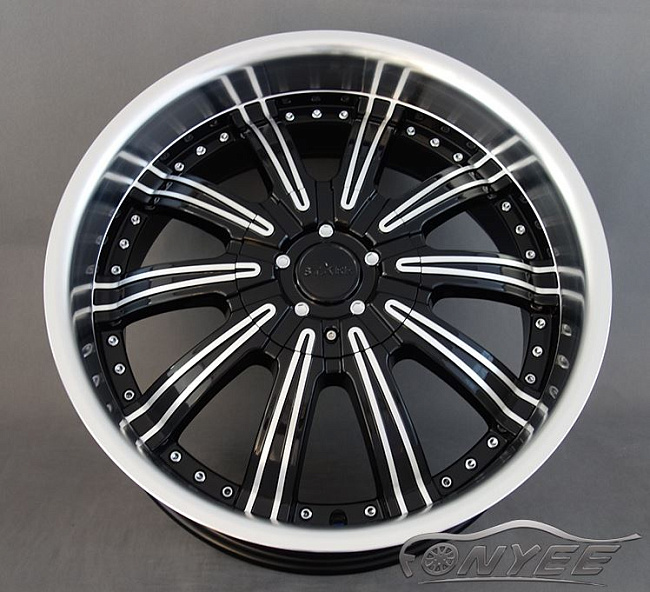 картинка Новые диски STARR 236 R20 6х130 ET30 J8,5 черный глянец + полированная полка магазин  StreetTuning 