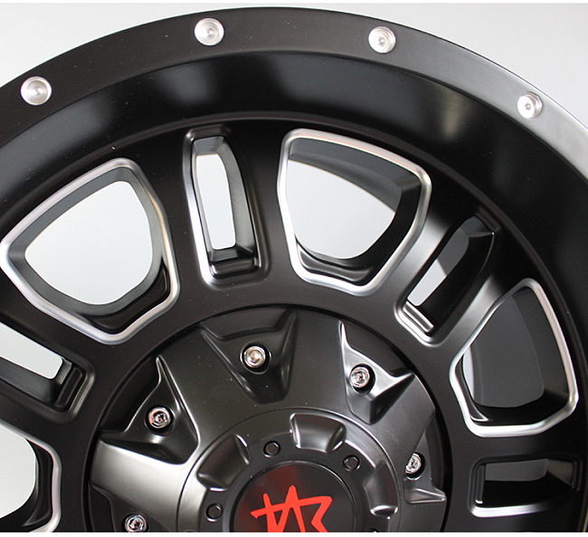 картинка Новые диски Racing 4x4 R17 6x114,3 ET12 J9 черный мат магазин  StreetTuning 