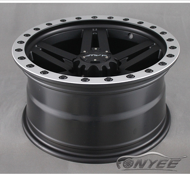 картинка Новые диски MVF-957 R17 6X114,3 ET5 J8,5 черный мат + серебро магазин  StreetTuning 