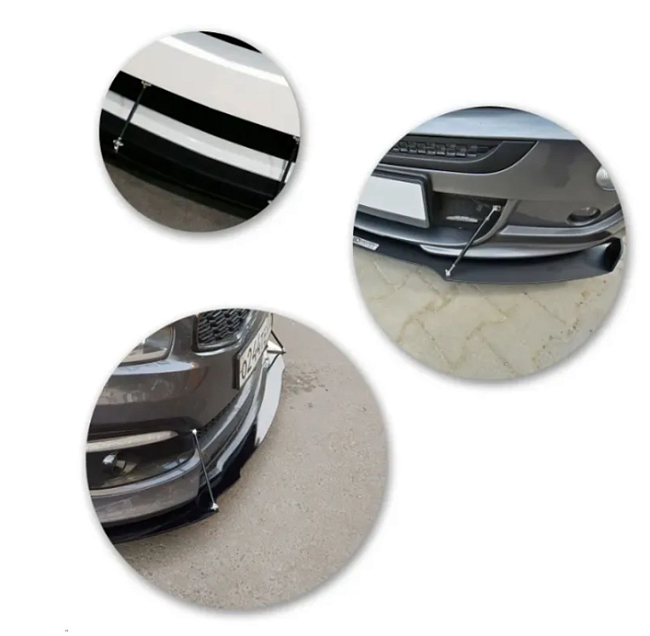 картинка Крепеж губы бампера 200 мм, универсальный, серебряный, 2шт магазин  StreetTuning 