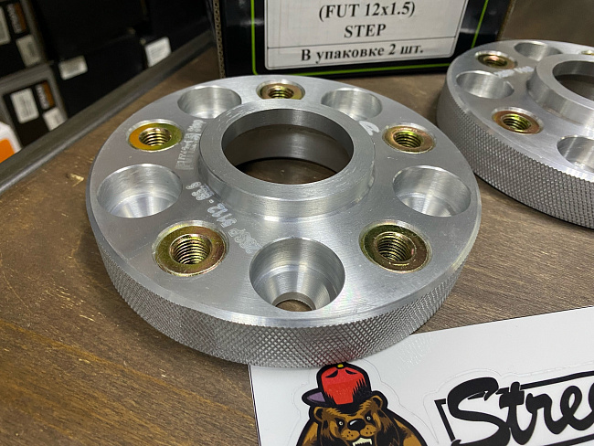 картинка Проставка Starleks 25 мм 5x112 цо 66.6 футорочная 12х1.5 РФ магазин  StreetTuning 