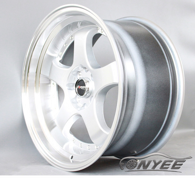 картинка Новые диски JNC 017 R17 4X100 ET20 J9 серебро + полированная полка магазин  StreetTuning 