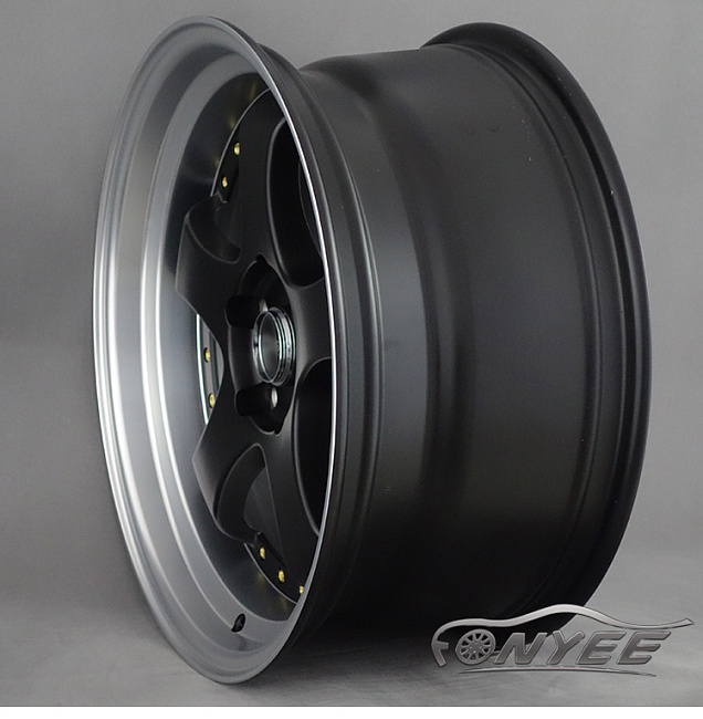 картинка Новые диски JNC 017 R18 5X114,3 ET20 J8,5 черный мат + полированная полка магазин  StreetTuning 