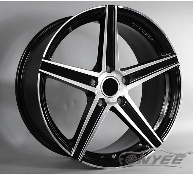 картинка Новые диски KE Flow Forming модель 2 R18 5X108 ET40 J8 черные + серебро магазин  StreetTuning 
