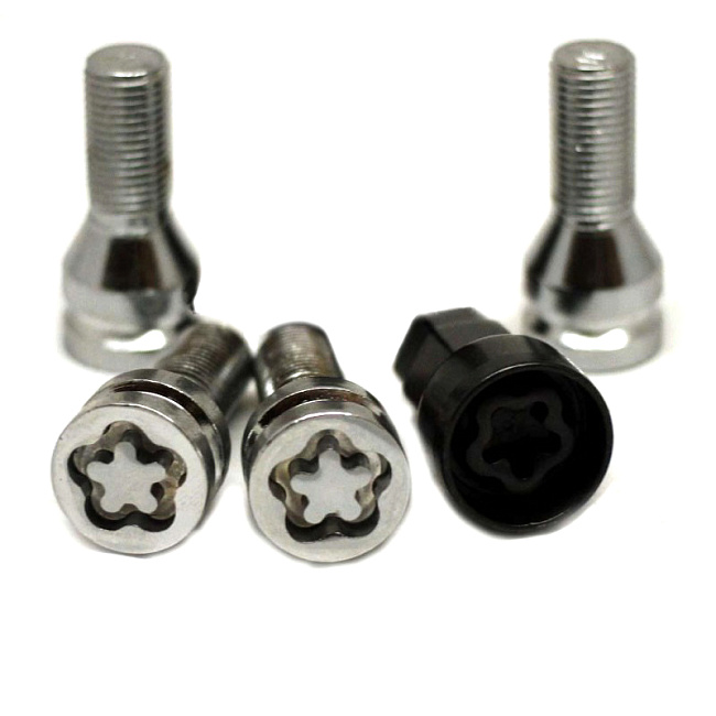 картинка Комплект секретных болтов 12x1.25, 24 мм, конус. - 675093KK-2Key(RU) магазин  StreetTuning 