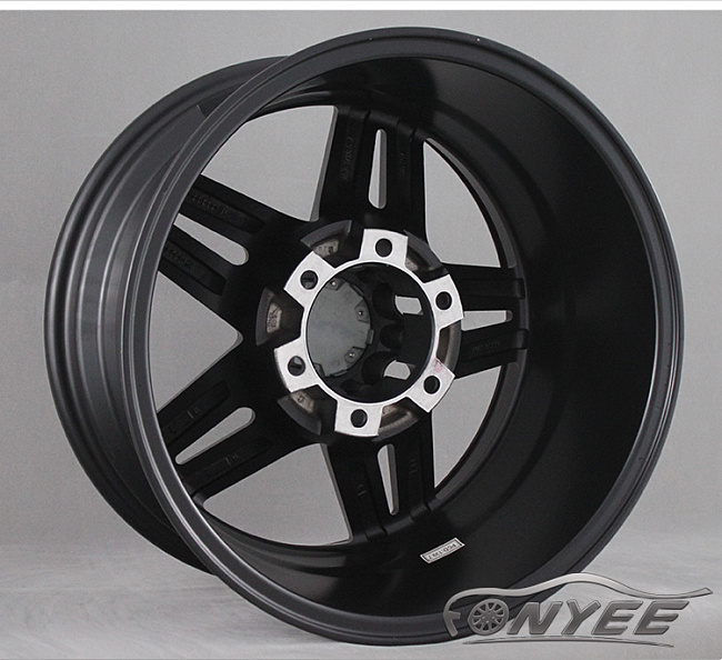 картинка Новые диски MVF-957 R17 6X114,3 ET5 J8,5 черный мат + серебро магазин  StreetTuning 