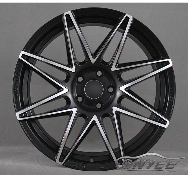 картинка Новые диски DIBIT 5D2 R18 5X108 ET42 J8,5 черный мат серебро магазин  StreetTuning 
