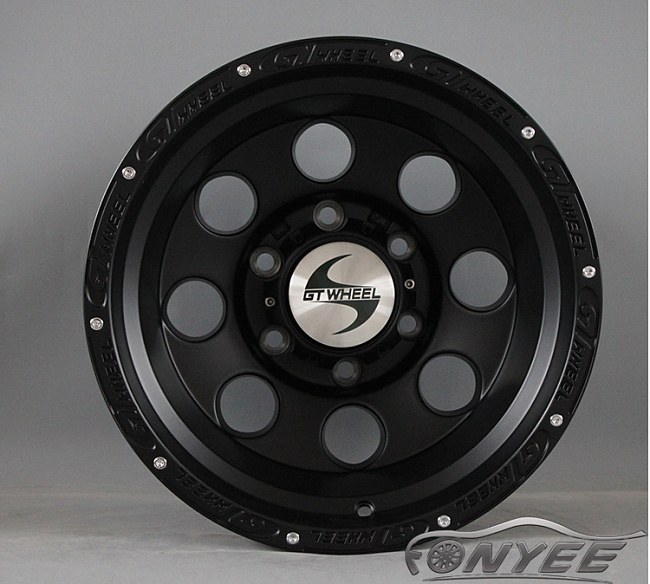 картинка Новые диски GT Wheel R15 6X139,7 ET0 J8 черные матовые магазин  StreetTuning 