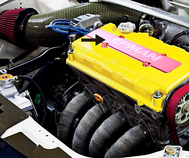 картинка Крышка свечей зажигания Epman для Honda , красная магазин  StreetTuning 